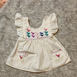 Embroidered Chick Apron Style Dress